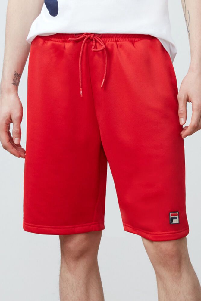 Fila Shorts Mens Red Dominico - Ireland 94562-AQHS